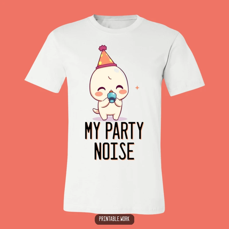 Funny Kawaii Party Character T-Shirt - Wear Your Celebration Funny!