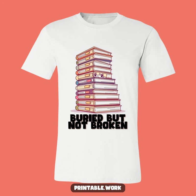 Funny Peeking Files T-Shirt - Hilarious Office Humor Apparel for Work