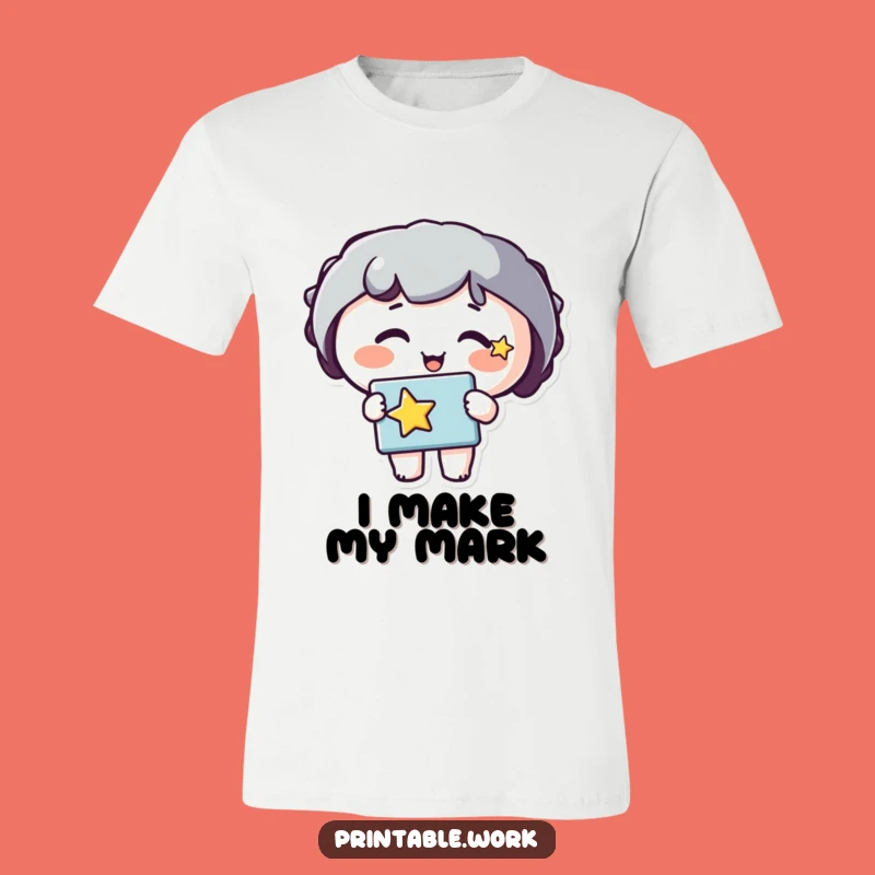 Funny Star Cheeks T-Shirt: Artistic Expression Tee, Perfect Funny Gift