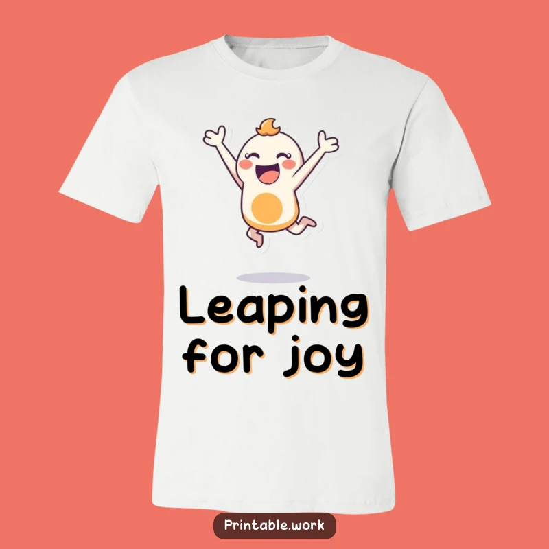Funny Bouncing Stencil T-Shirt: Express Your Joyful Creative Spirit