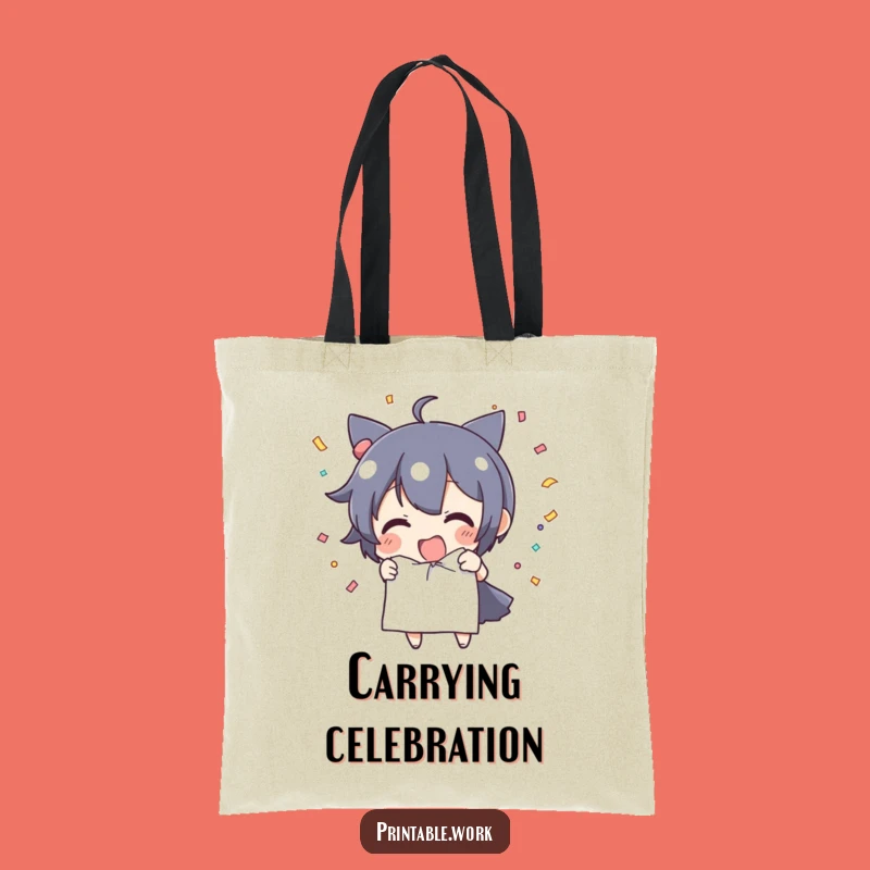 Funny Confetti Tear Tote Bag - Carry Your Celebration Style