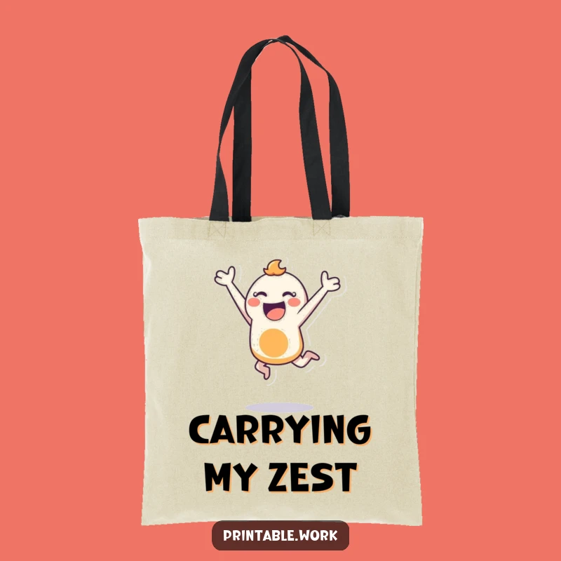 Funny Bouncing Stencil Tote Bag: Carry Your Creativity and Energy