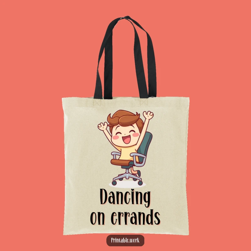 Funny Office Chair Dance Tote Bag: Carry Your Joy and Essentials