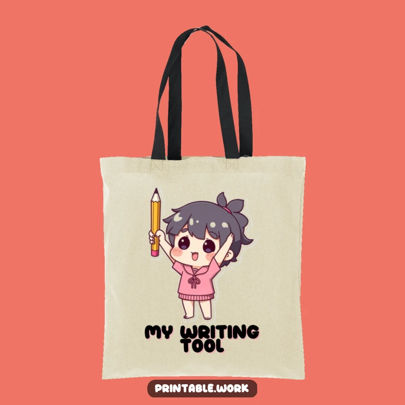 Funny Used Pencil Tote Bag - Carry Your Essentials with Minimalist Humor