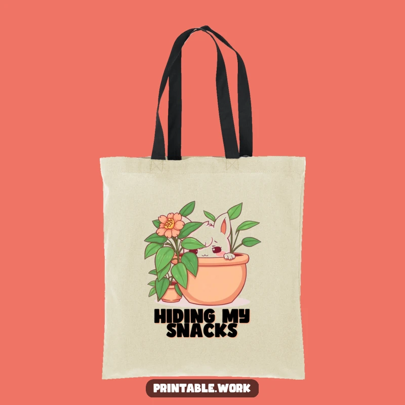 Funny Hidden Plant Tote Bag: Carry Your Mischief with Humorous Style